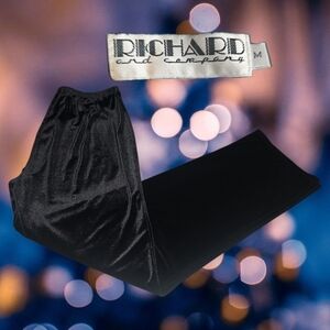 Vintage Richard‎ and Company Velvet Straight Leg Pants Black M